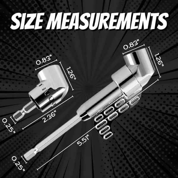 105° Angle Drill Adapter with Magnetic Handle Set