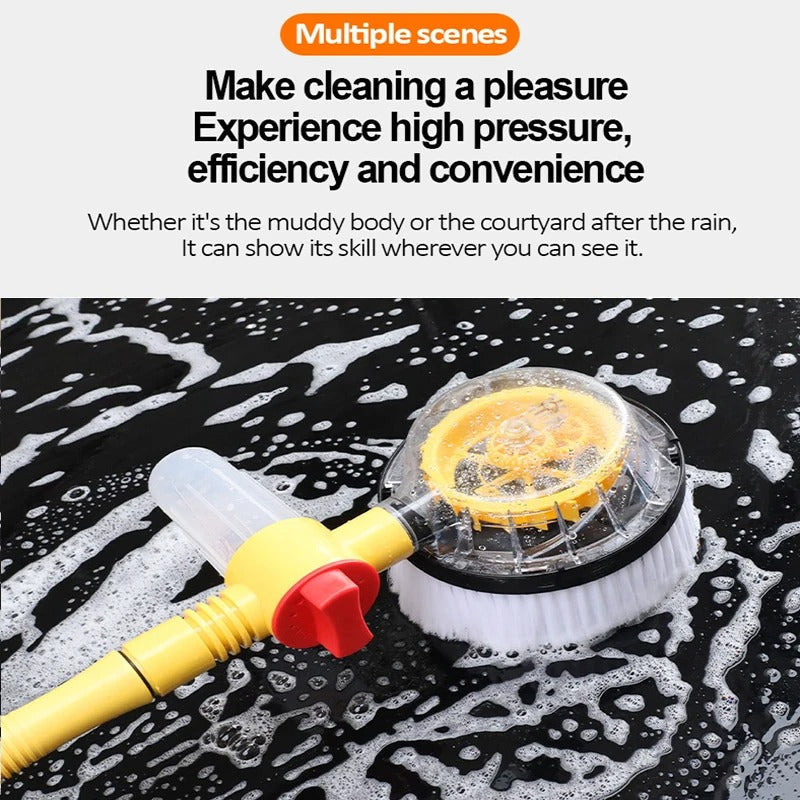 TurboBrush 360 Car Wash Brush – Rotating Brush with Soap Dispenser & Extension Pole