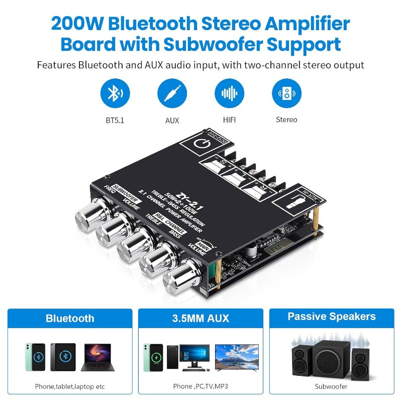 2.1 Channel Bluetooth Amplifier Board