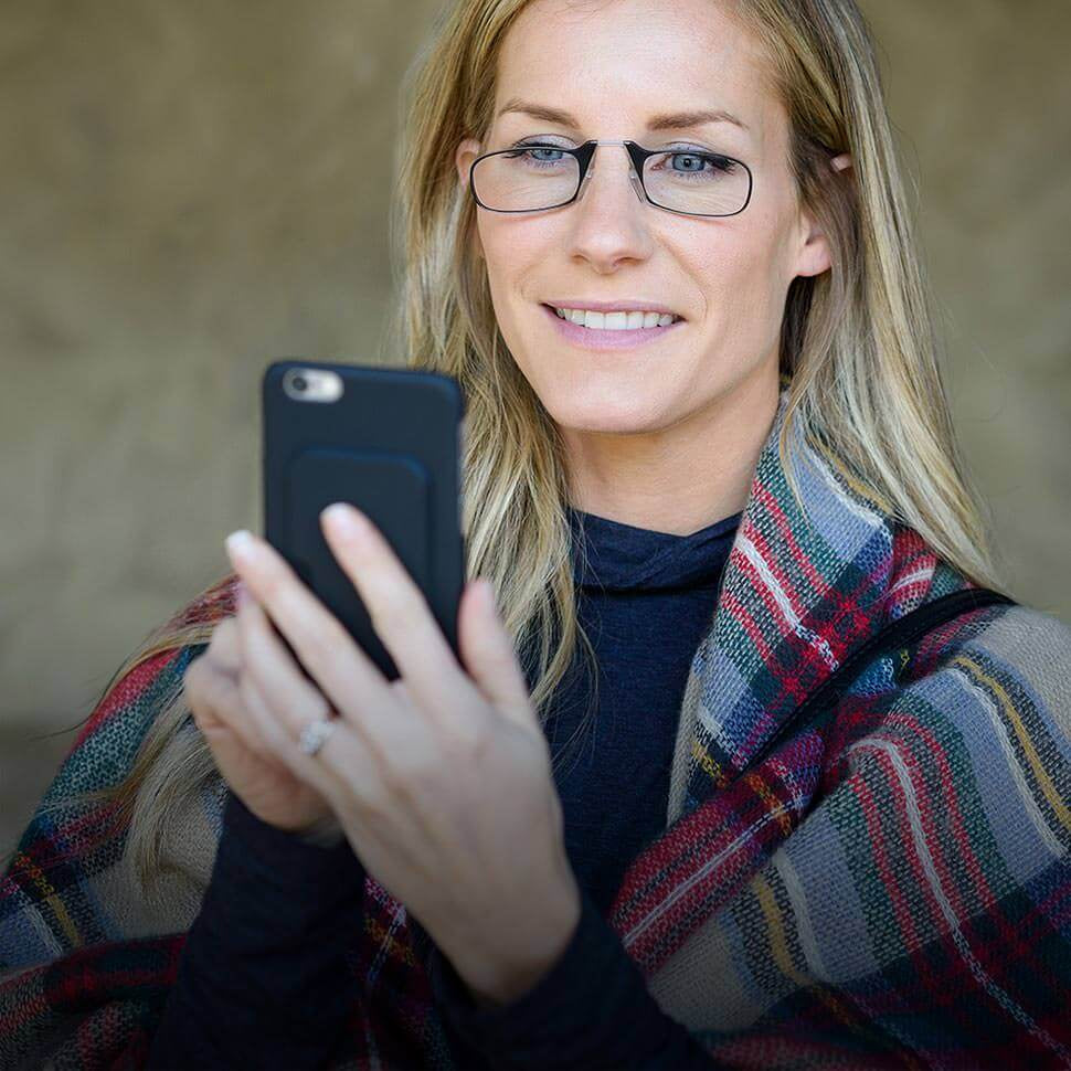 Portable reading glasses