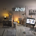 Wall Clock with LED Display and Alarm