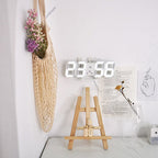 Wall Clock with LED Display and Alarm