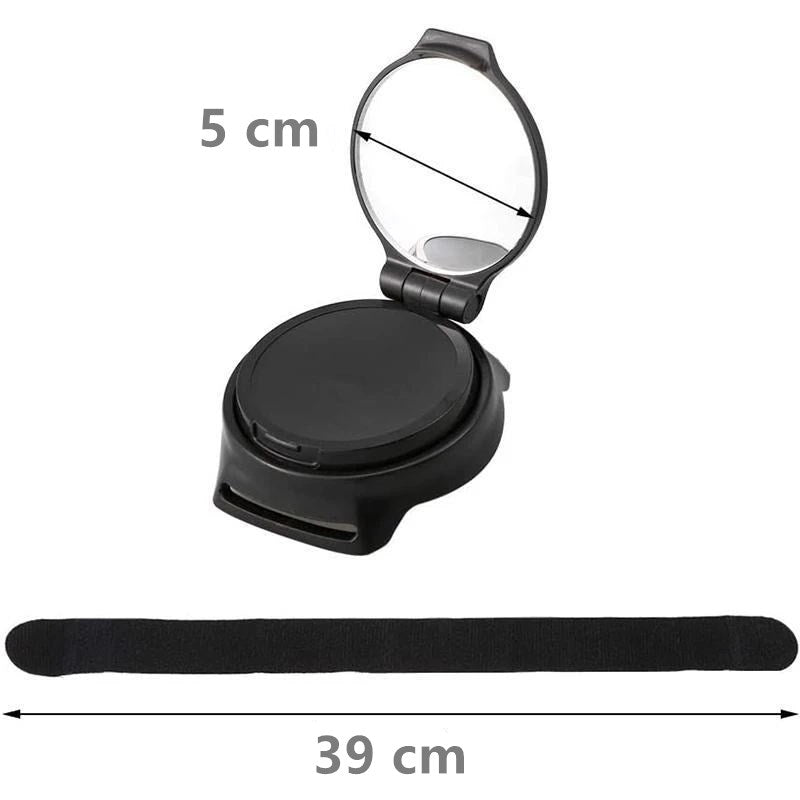 Rearview mirror safety strap for bicycle