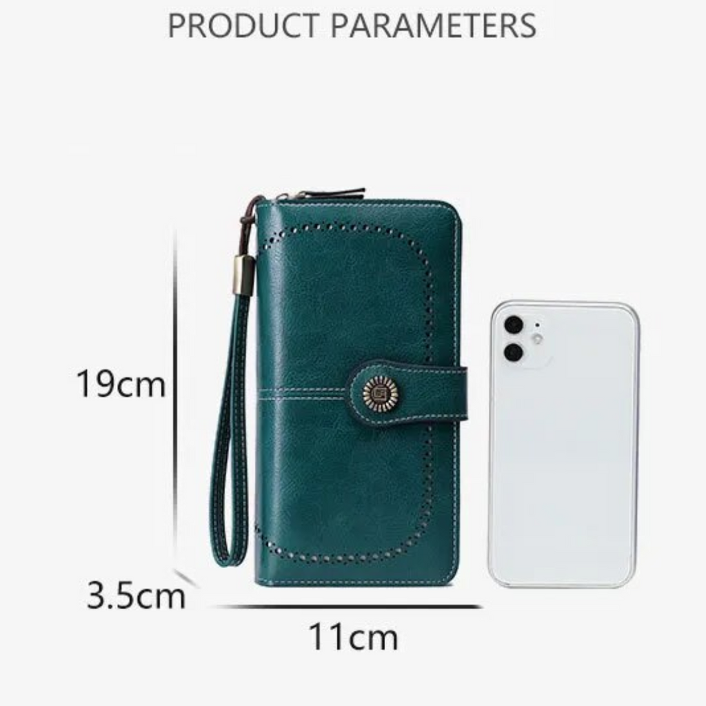 Stylish Leather Wallet with Wristband