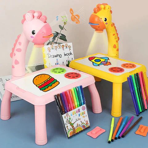 DinoDraw Deluxe Drawing Board – Reusable Art Station for Kids – Creative and Educational Fun