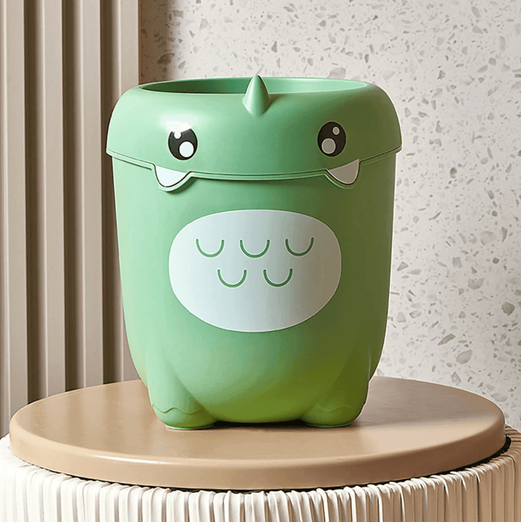 Dinosaur trash can