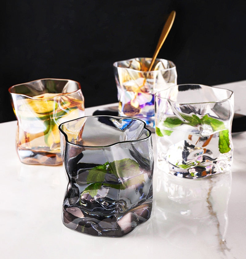 Distorted Texture Whisky Glass Set