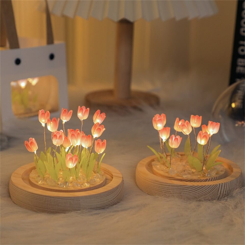 DIY Mini Tulip Flowers Night Lights