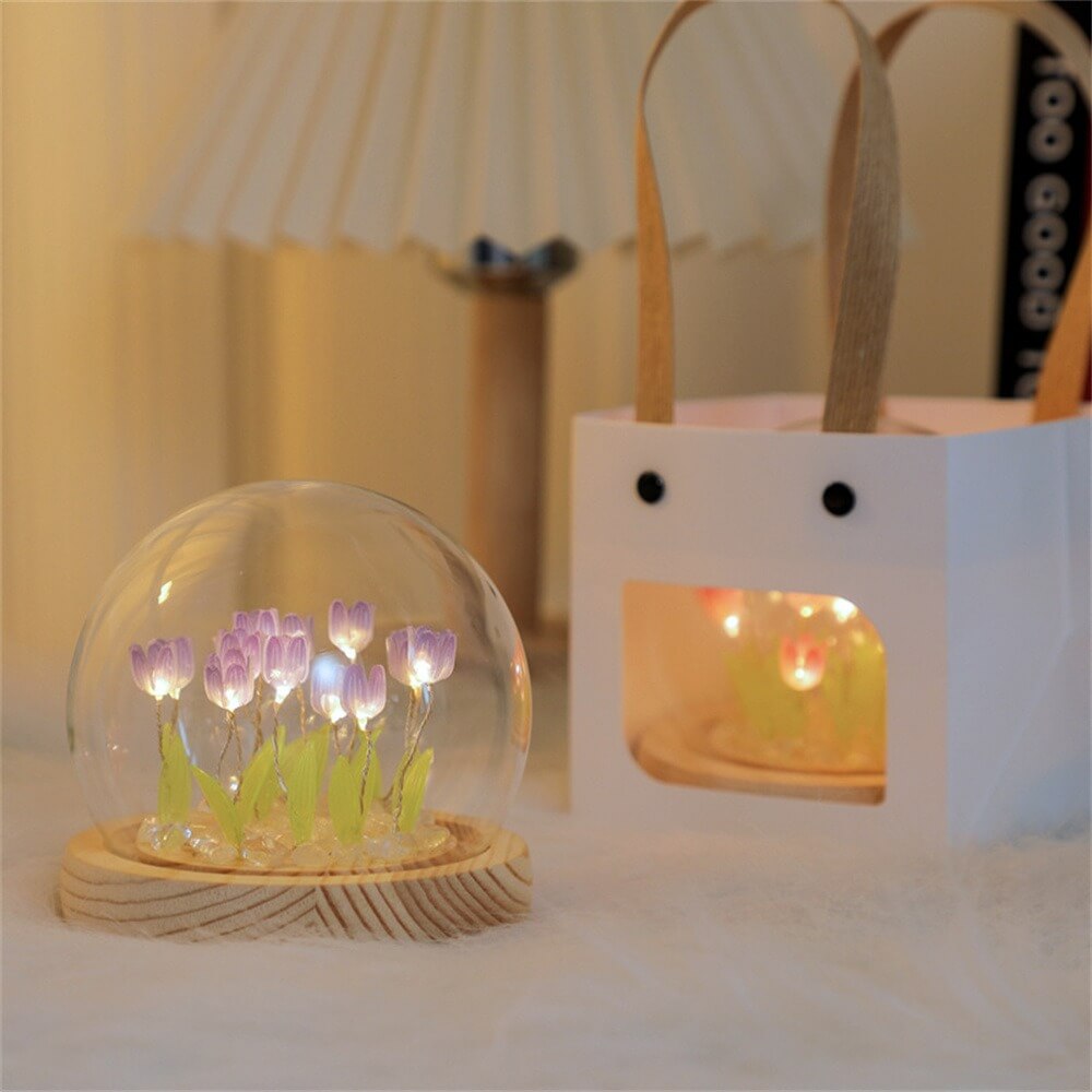 DIY Mini Tulip Flowers Night Lights