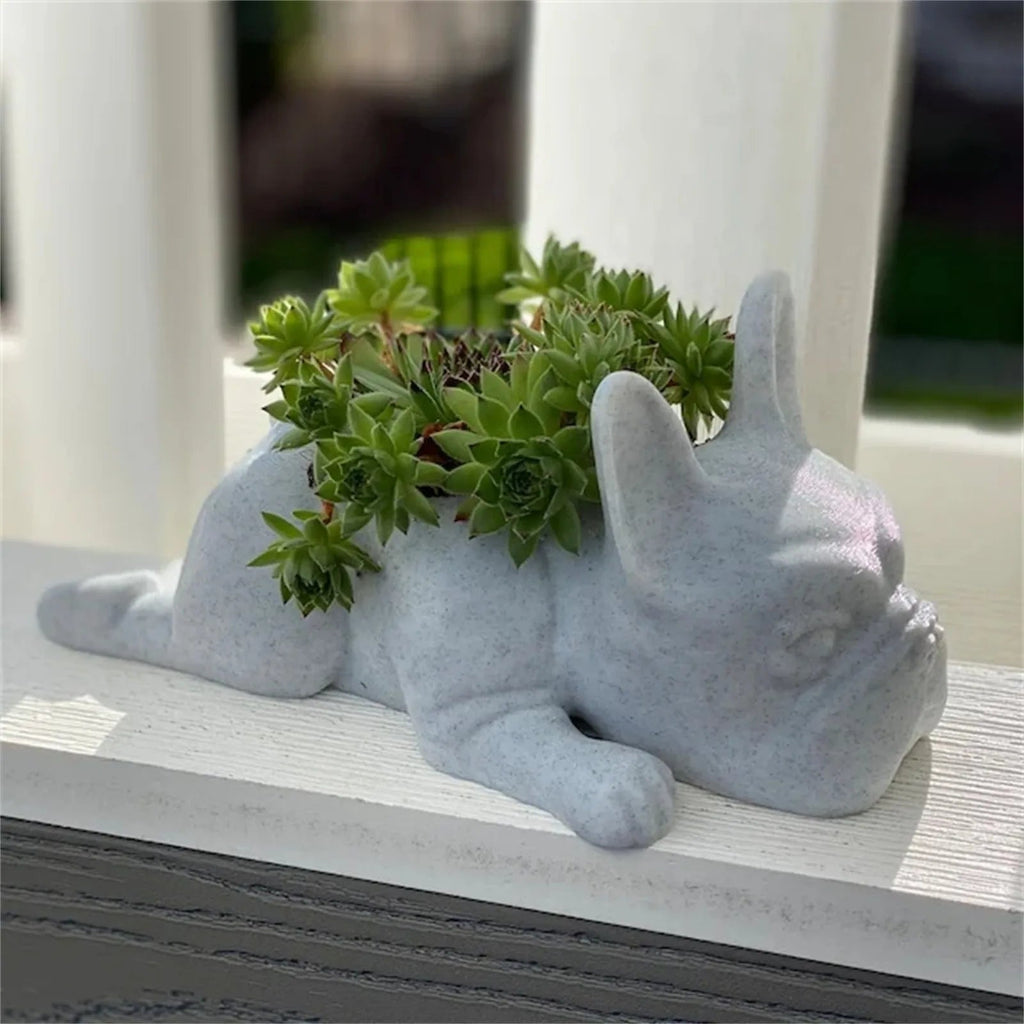 Dog Resin Succulent Planter - Buddy