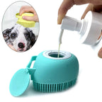 DOGEASE – Grooming Brush with Integrated Shampoo Dispenser & Massage Function