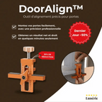 DoorFix Door Alignment Tool | Reinforced Aluminum | Precise Closet & Cabinet Installation