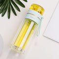 Double-Walled Glass Water Bottle with Tea Filter - PureBrew