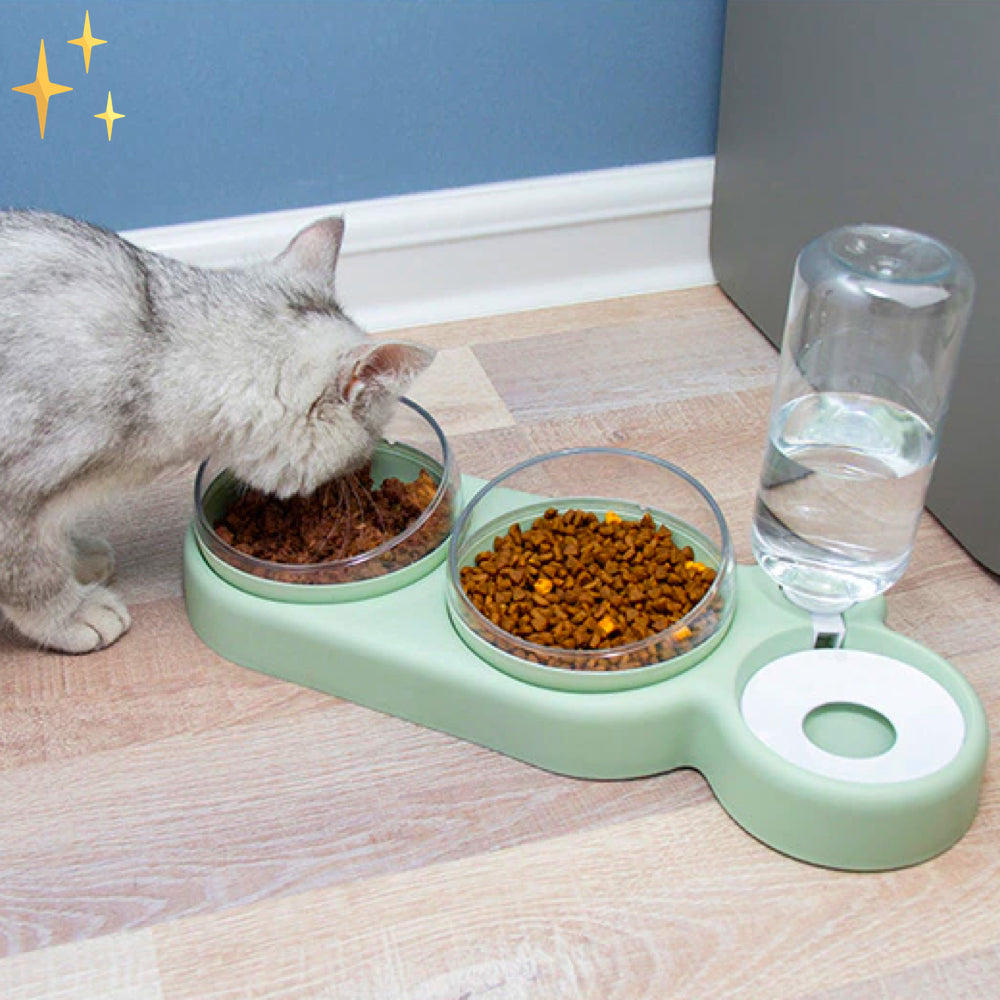 Double Bowl with Automatic Water Filler - HydraFeeder