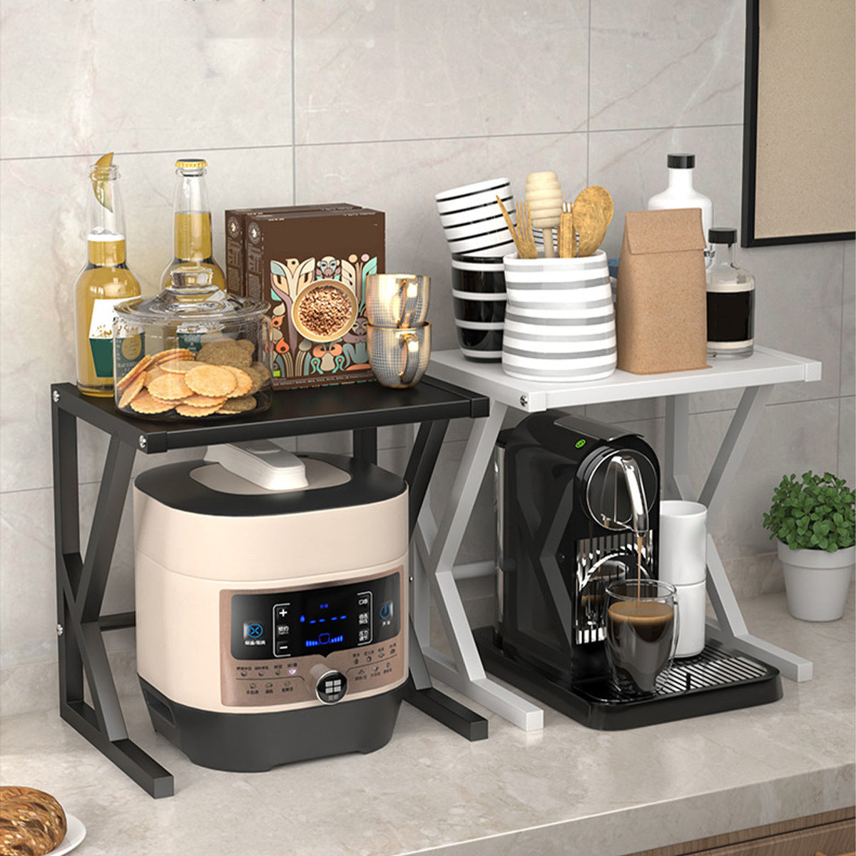 Double-Layer Kitchen Storage Rack - Milan