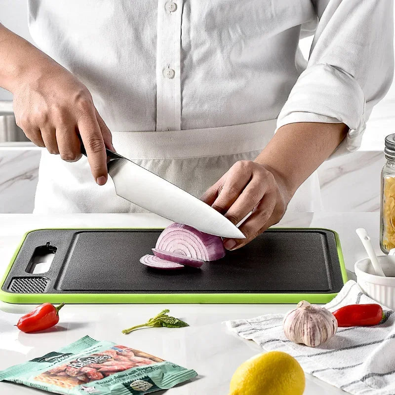 Double-Sided Chopping Board with Defrosting Plate - BladeBoard