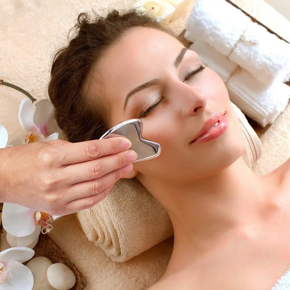 Silver Sculpt - Goodbye tensions - Erased wrinkles - Stainless steel Gua Sha