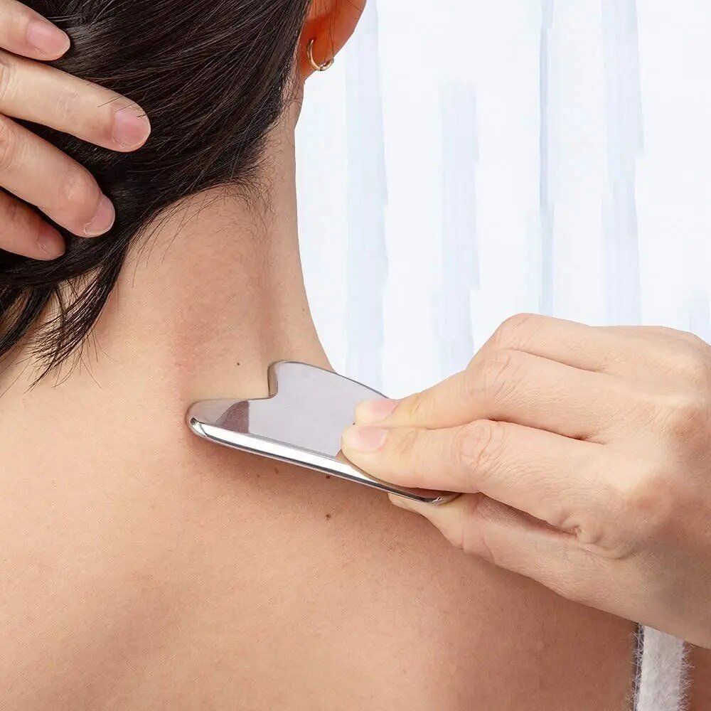 Silver Sculpt - Goodbye tensions - Erased wrinkles - Stainless steel Gua Sha