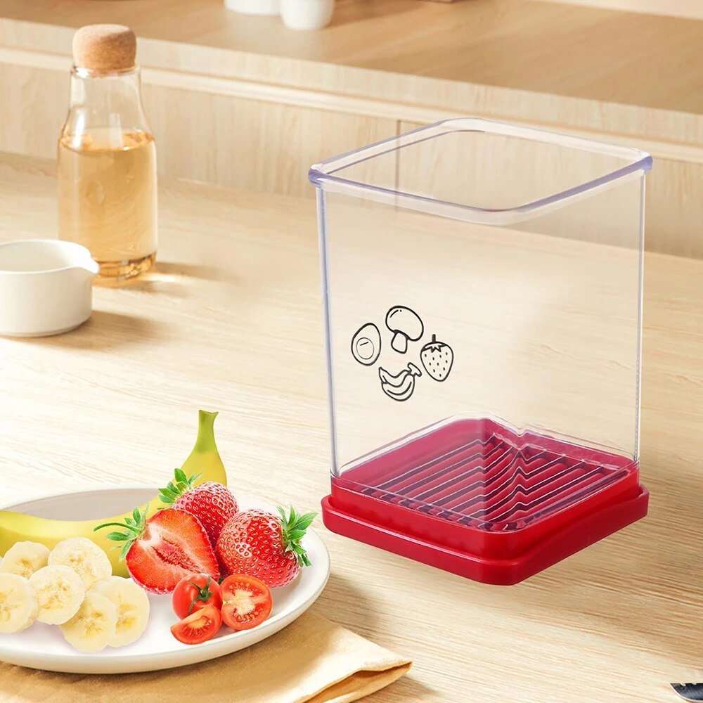SpeedySlice - Innovation of the push plate - Slice fruits quickly and without damage