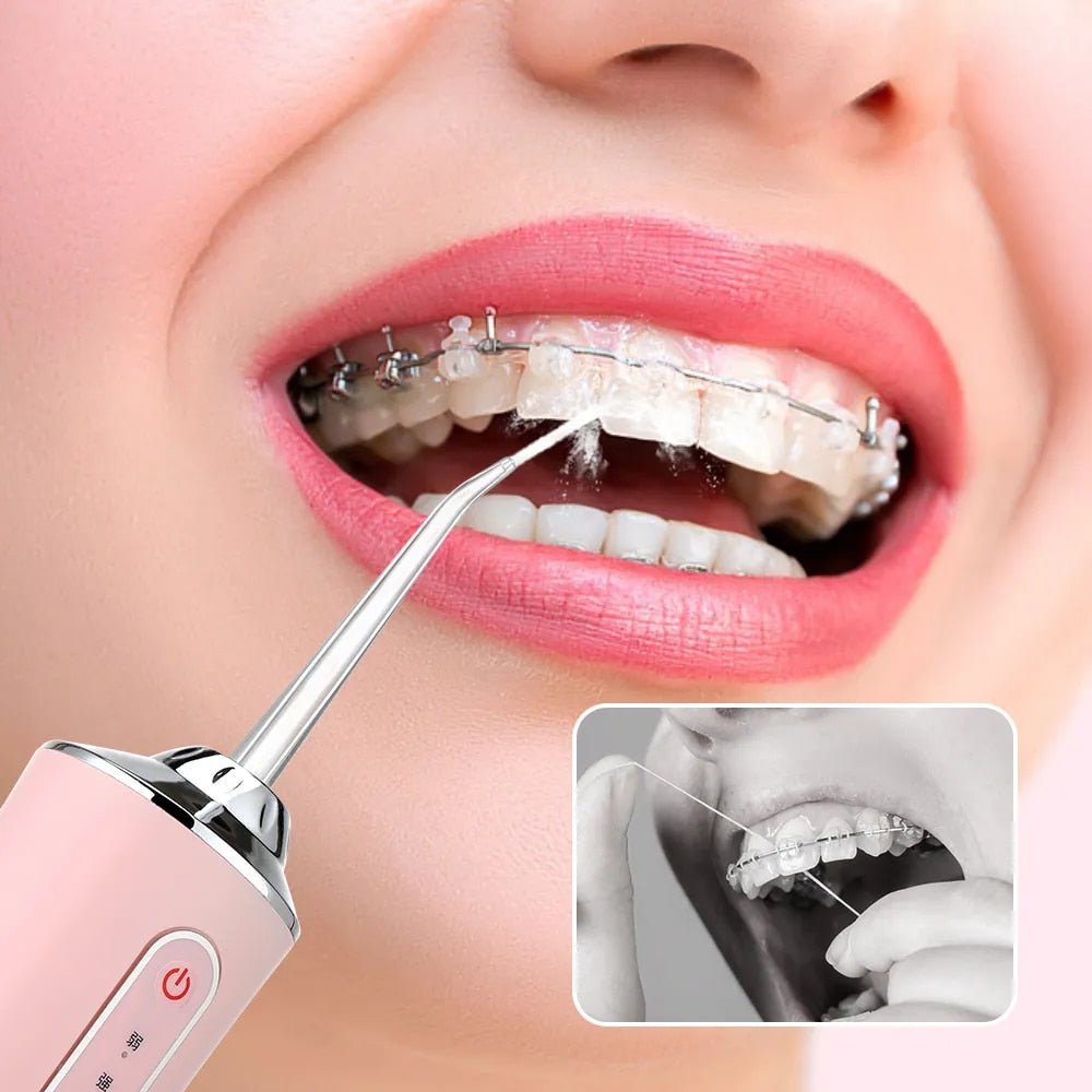 AquaFloss - Eliminates tartar - Prevents dental plaque - Dazzling smile!