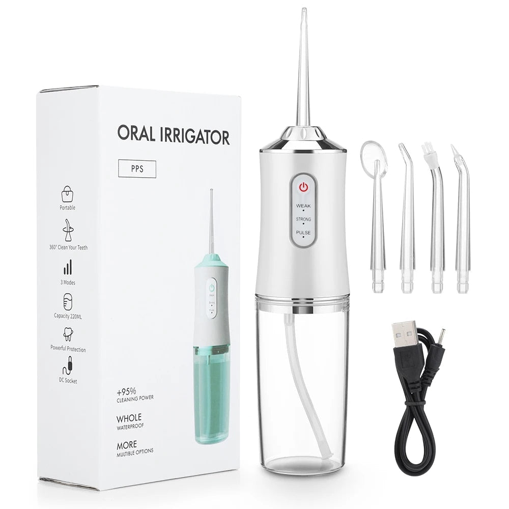 AquaFloss - Eliminates tartar - Prevents dental plaque - Dazzling smile!