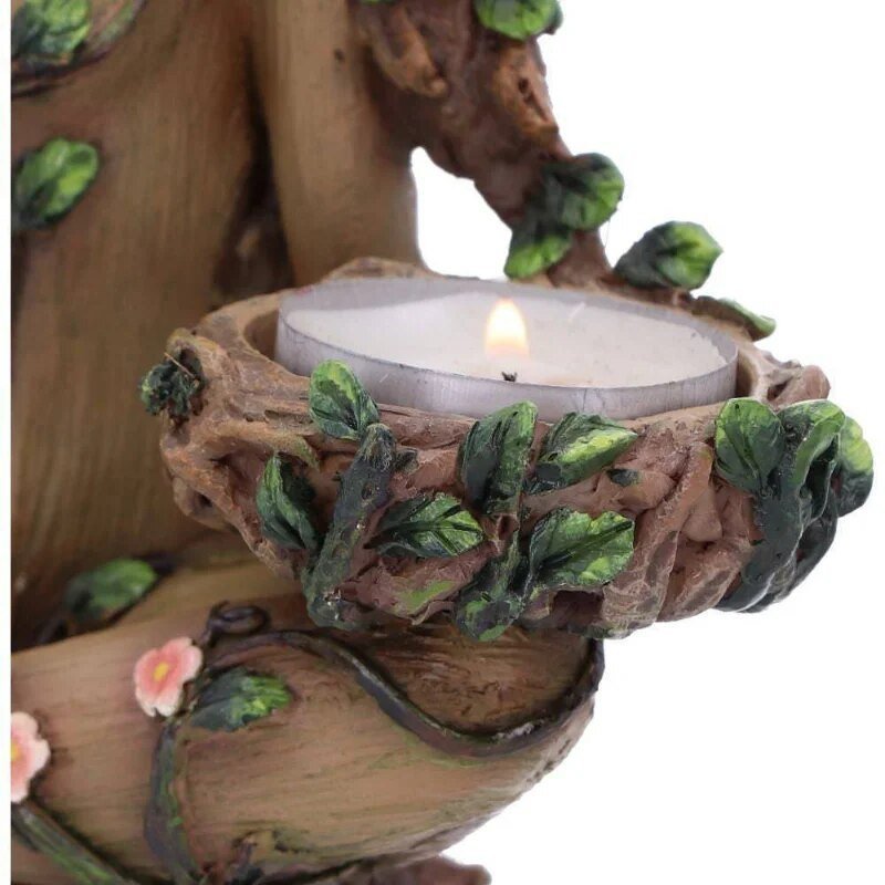Enchanting Glow - Fae Flame Candle Holder - Natural Harmony - Ecological Elegance