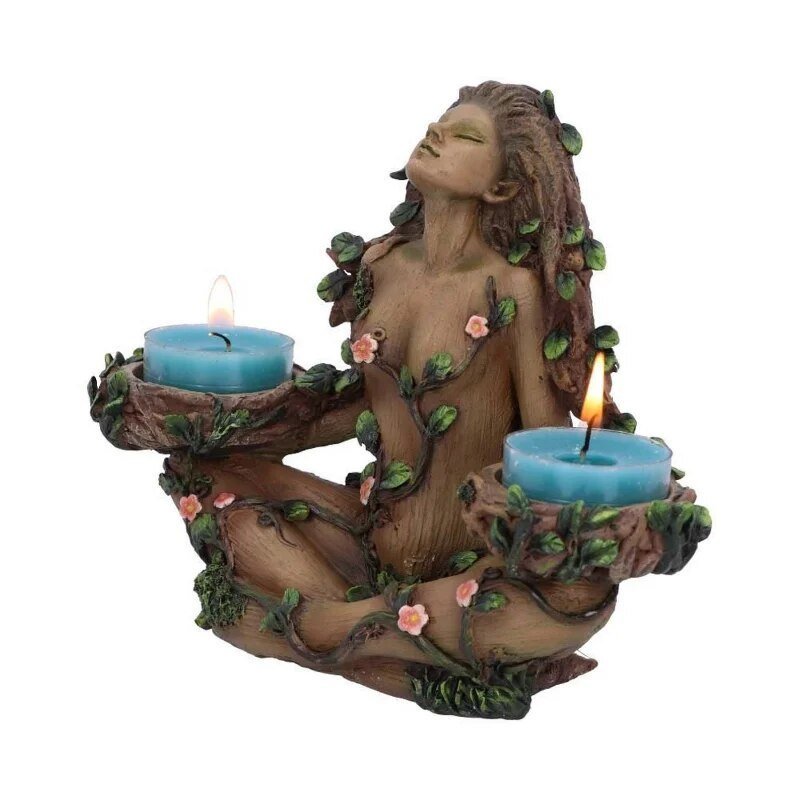 Enchanting Glow - Fae Flame Candle Holder - Natural Harmony - Ecological Elegance
