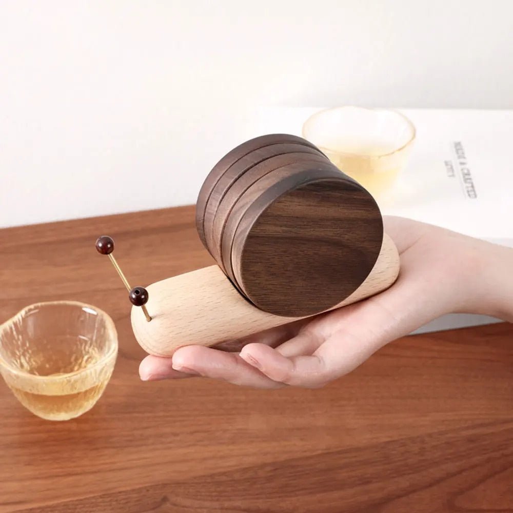 Snail coaster set - Unique charm - Decorate coffee breaks - Elegant and functional