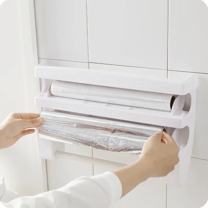 WrapHub - Practical dispenser - Food wrap and paper towels - Space saver