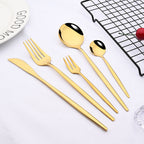 Stainless Steel Premium Dinnerware Set - Includes Steak Knife, Fork, Coffee Spoon, Teaspoon and Flatware