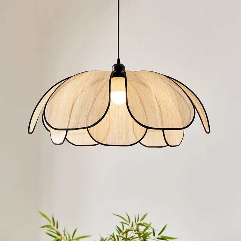 Rattan Pendant Light Tropical Design – Natural Lighting for Living Room & Dining Room