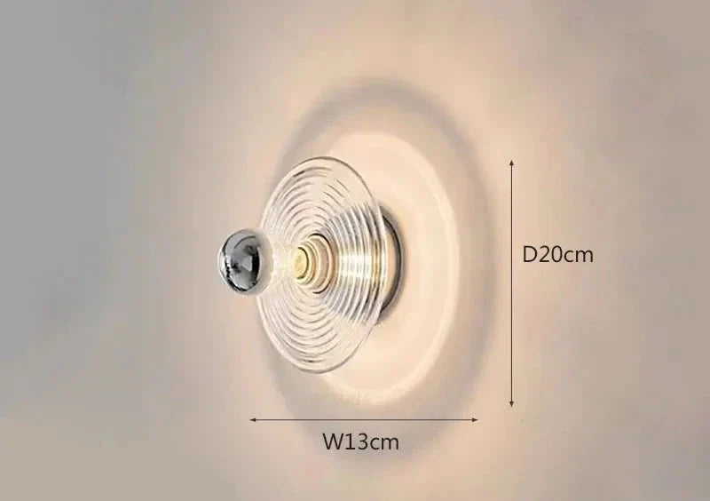 Modern Wave Ceiling Light – Elegant Glass Light for Living or Bedroom
