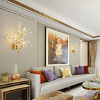 Modern Flower Wall Lamp made of Crystal – Elegant Wall Lighting for Living Spaces