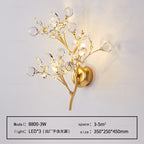 Modern Flower Wall Lamp made of Crystal – Elegant Wall Lighting for Living Spaces