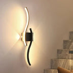 Lumivora Wave LED Wall Light | Modern Wave Design | Energy Saving & Stylish | 60×15 cm | Warm, Glare-Free Light