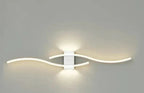 Lumivora Wave LED Wall Light | Modern Wave Design | Energy Saving & Stylish | 60×15 cm | Warm, Glare-Free Light