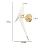 Modern Origami Crane Wall Light - Elegant LED Light for Living Spaces