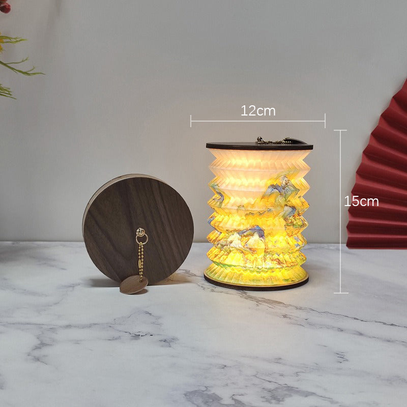 Foldable LED Lantern with Compact Design – Portable Decorative Lamp for Indoor and Outdoor Areas