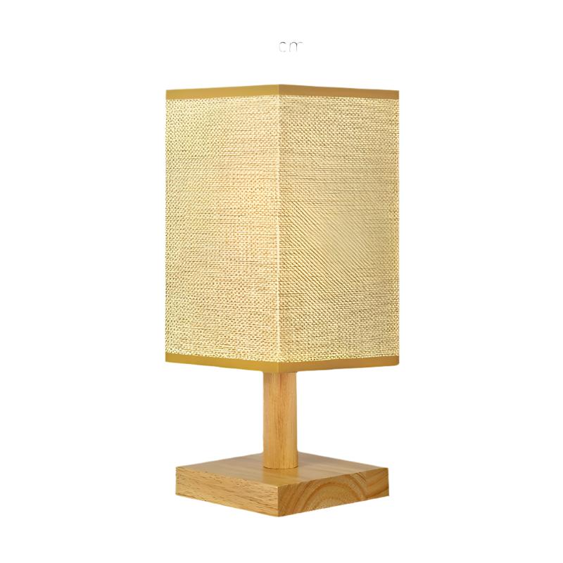 USB LED Table Lamp with Fabric Shade and Dimmable Light