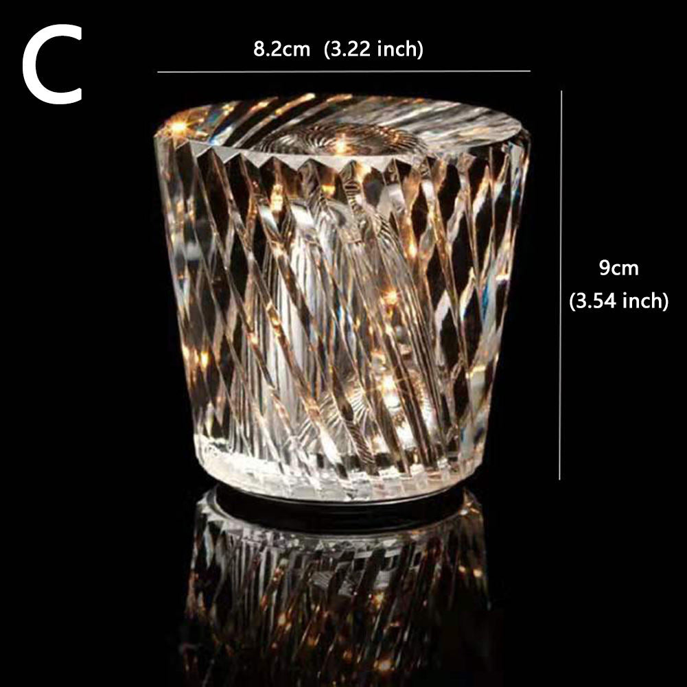 Crystal Lamp Wireless Table Lamp