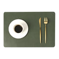 Double-layered leather desk mat