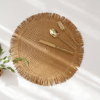 ThermoLuxe | Round braided placemats