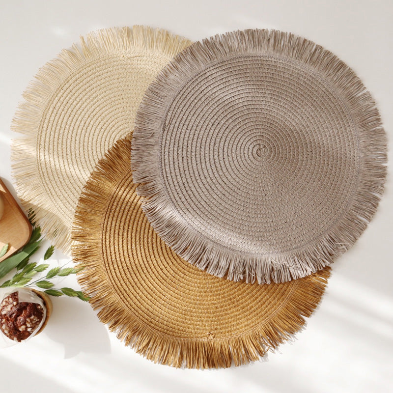 ThermoLuxe | Round braided placemats