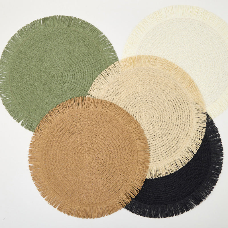 ThermoLuxe | Round braided placemats