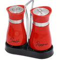Luxury spice jar set made of stainless steel and glass