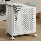 Laundry basket with wheels | Fold, roll, and organize