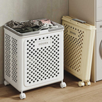 Laundry basket with wheels | Fold, roll, and organize