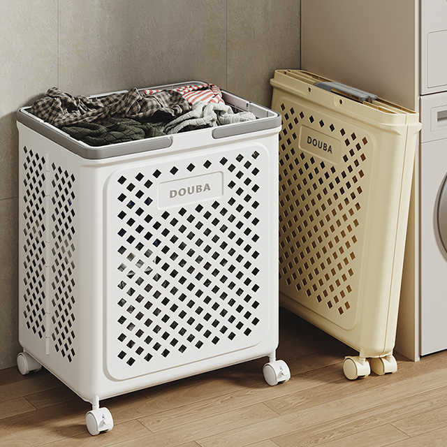 Laundry basket with wheels | Fold, roll, and organize