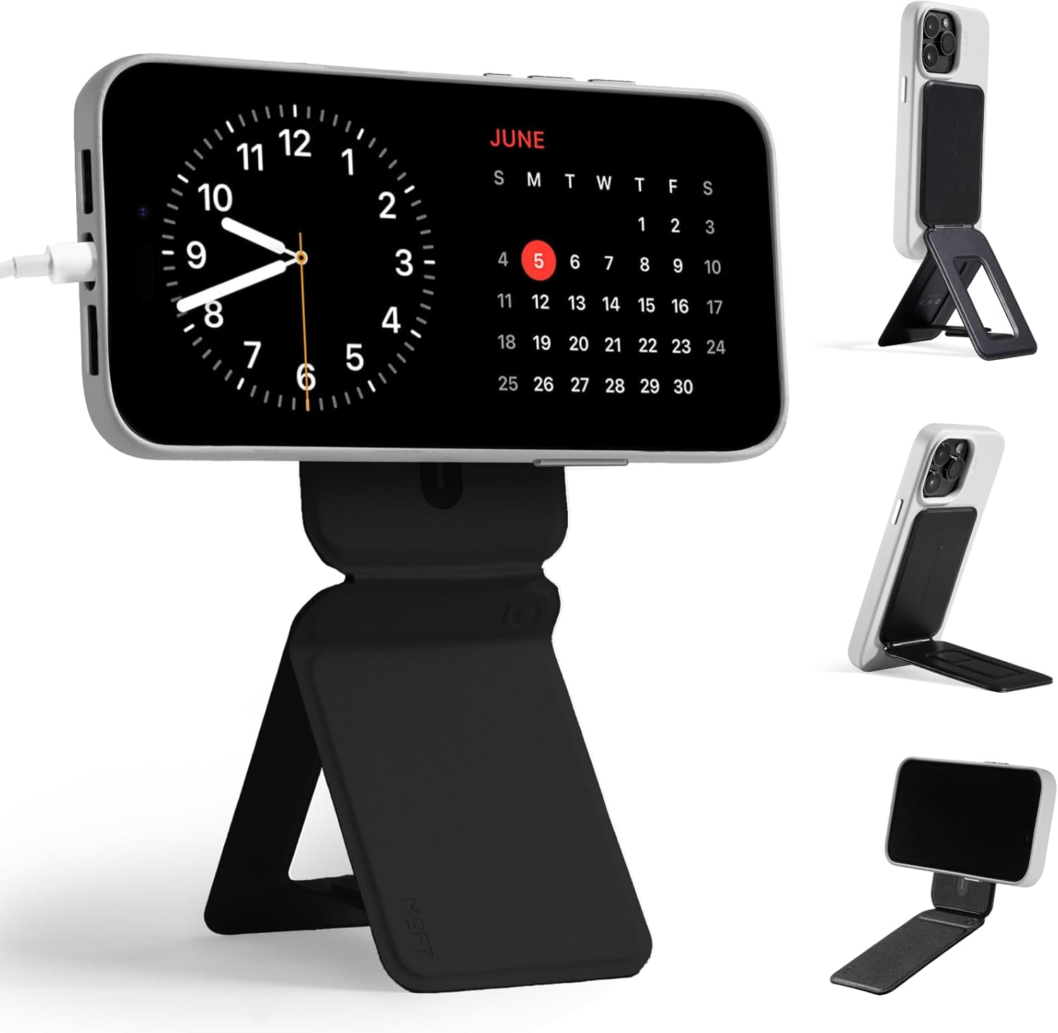 Magnetic Stand (Black) | Stick. Snap. Go!