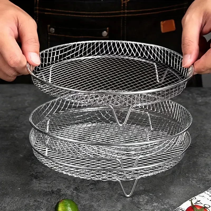Stackable Air Fryer Racks | Space-saving frying made easy